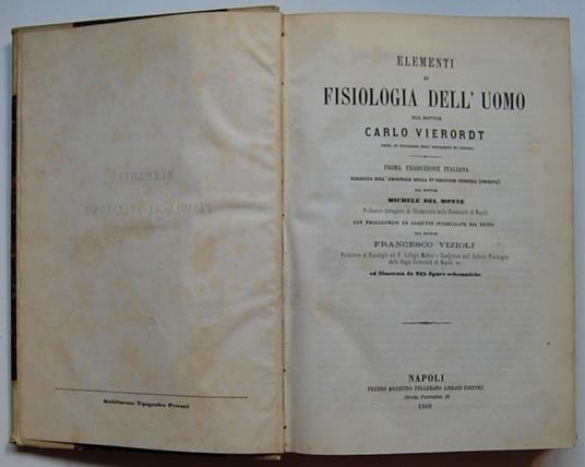 Elementi Di Fisiologia Dell'uomo - copertina