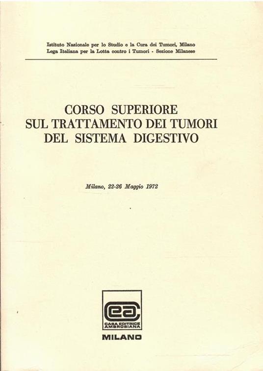 Corso Superiore Sul Trattamento Dei Tumori Del Sistema Digestivo - copertina