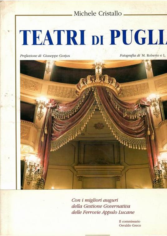 Teatri Di Puglia - Michele Cristallo - copertina