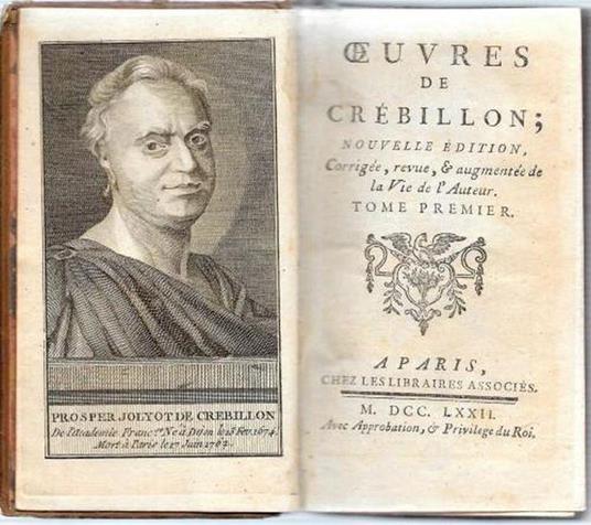 Oeuvres de Crébillon. Nouvelle édition corrigée, revue, & augmentée de la Vie de l'Auteur - Prosper-Jolyot de Crébillon - copertina