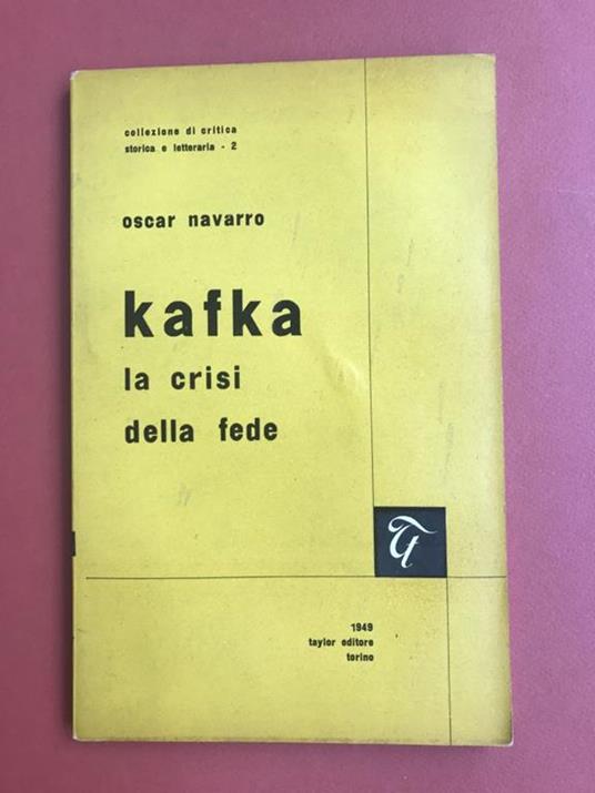 Kafka la crisi della fede - Oscar Navarro - copertina