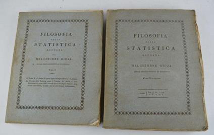 Filosofia della statistica… - Melchiorre Gioja - copertina