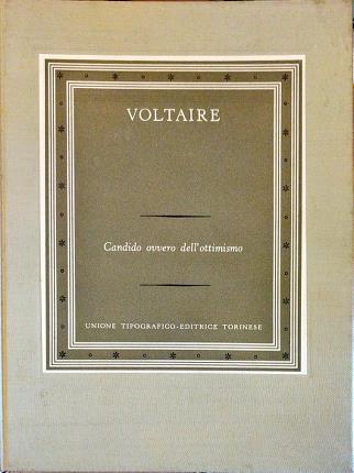 Candido ovvero dell'ottimismo - Voltaire - copertina