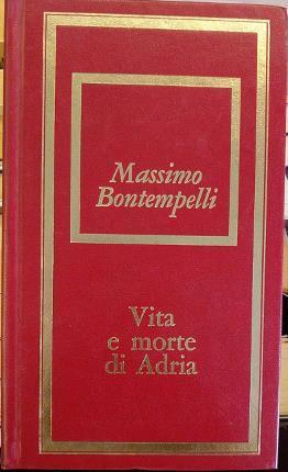 Vita e morte di Adria - Massimo Bontempelli - copertina