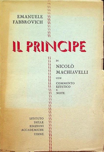 Il principe - Niccolò Machiavelli - copertina