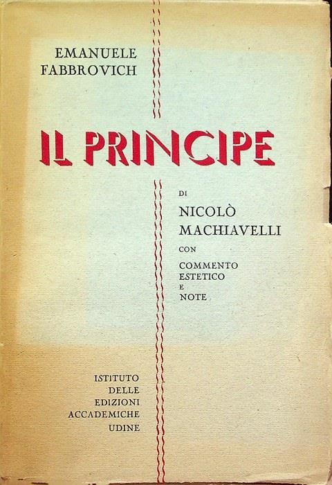 Il principe - Niccolò Machiavelli - copertina