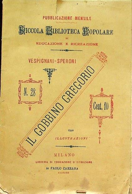 Il gobbino Gregorio - copertina