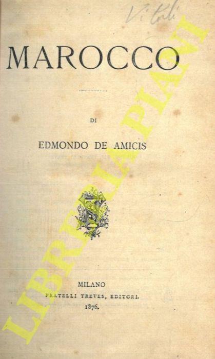 Marocco - Edmondo De Amicis - copertina