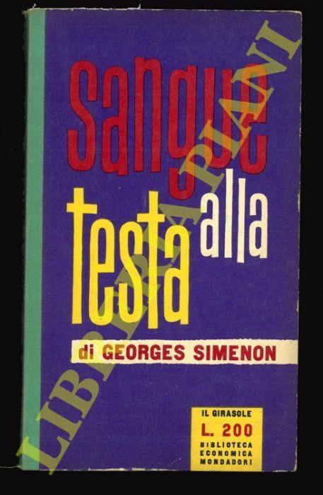 Sangue alla testa - Georges Simenon - copertina
