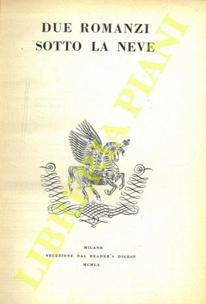 Due romanzi sotto la neve - Edward Streeter - copertina