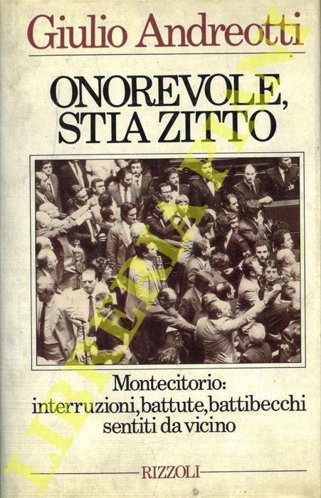 Onorevole, stia zitto - Giulio Andreotti - copertina