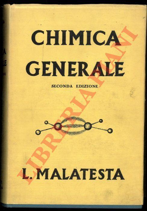 Chimica generale - Lamberto Malatesta - copertina