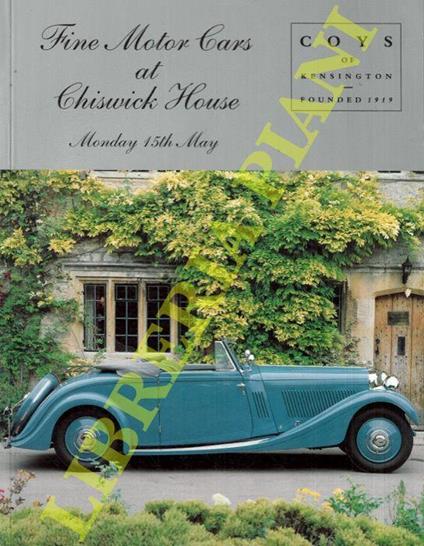 Fine Motor Cars at Chiswick House. Chiswick, London W4. Monday, 15th May, 2000 - copertina