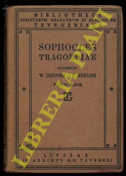Sophoclis Tragoediae - copertina