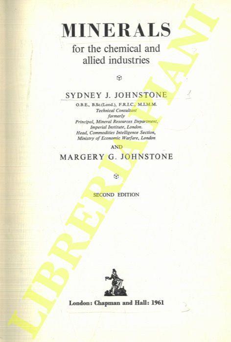 Minerals for the chemical and allied industries - copertina