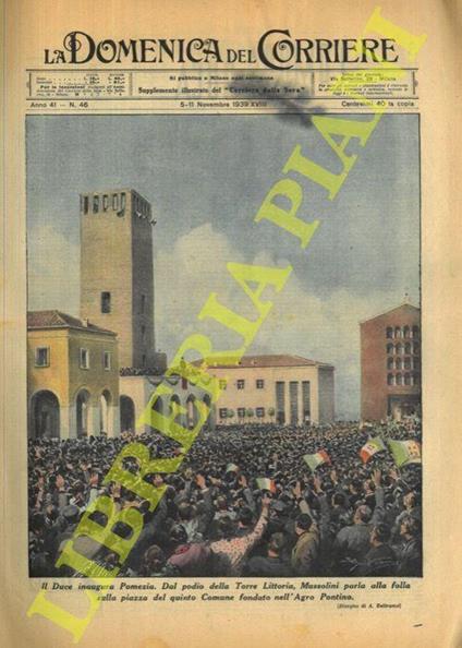 Il Duce inaugura Pomezia - A. Beltrame - copertina