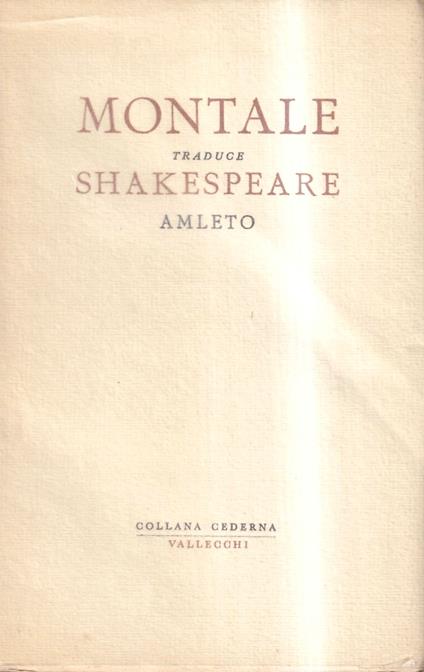 Amleto Principe di Danimarca - William Shakespeare - copertina