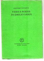 Versi e Poesie di Emilio Sarpi