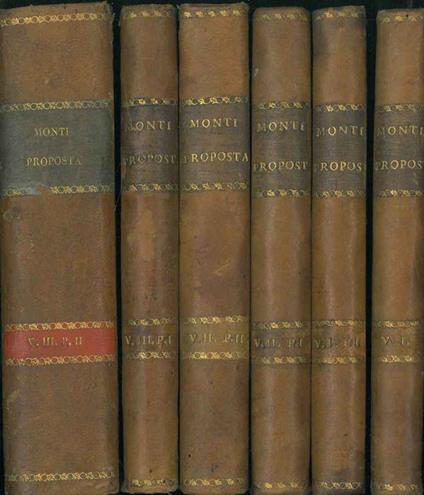 Proposta di alcune correzioni e aggiunte al Vocabolario della Crusca - Vincenzo Monti - copertina