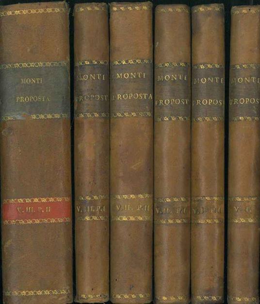 Proposta di alcune correzioni e aggiunte al Vocabolario della Crusca - Vincenzo Monti - copertina