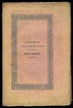 Ragionamento storico-critico delle opinioni sulle comete e intorno agli abitatori del Sole e de' Pianeti