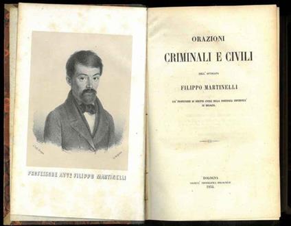 Orazioni criminali e civili - Filippo Martinelli - copertina