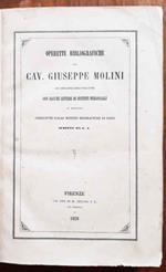 Operette bibliografiche del cav. Giuseppe Molini già bibliotecario palatino, con alcune lettere di distinti personaggi al medesimo precedute dalle notizie biografiche di esso scritte da Giuseppe Aiazzi