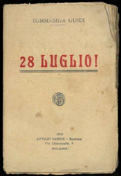 28 Luglio! - Tommasina Guidi - copertina