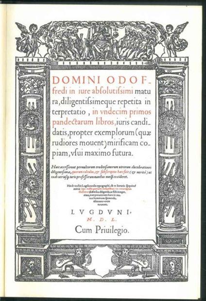 Lectura super digesto veteri - copertina