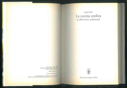 La cucina umbra. In 300 ricette tradizionali - Emilia Valli - copertina