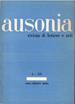 Ausonia Rivista di Lettere e Arti N. 4-Xv