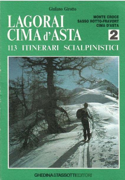 Lagorai Cima D'asta 113 Itinerari Scialpinistici Vol. 2: Monte Croce. Sasso Rotto. Fravort. Cina D'asta - Giuliano Girotto - copertina