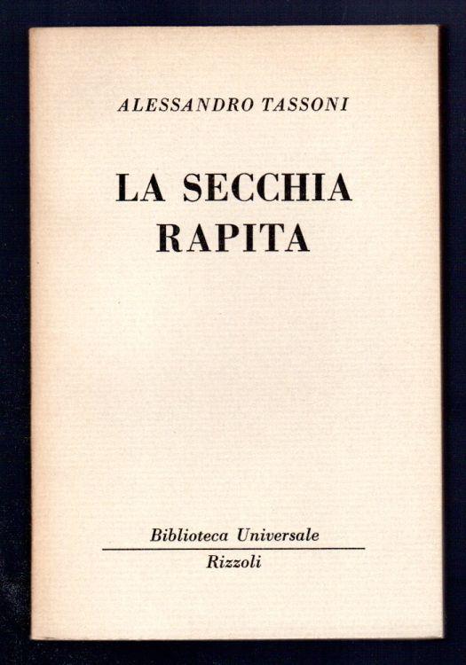 La secchia rapita - Alessandro Tassoni - copertina