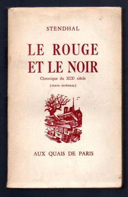 Le rouge et le noir - Stendhal - copertina
