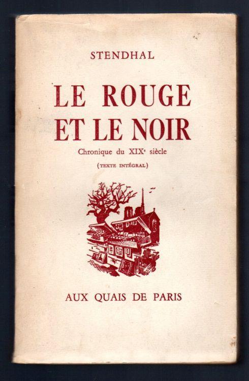 Le rouge et le noir - Stendhal - copertina