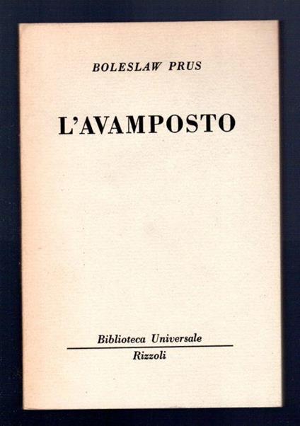L' avamposto - Boleslaw Prus - copertina