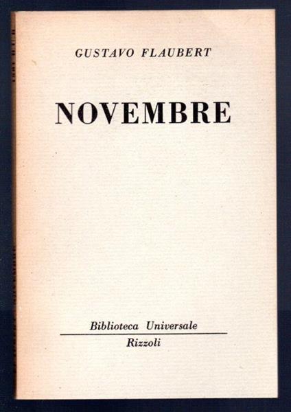 Novembre - Gustave Flaubert - copertina