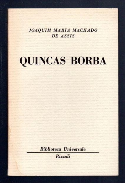 Quincas Borba - Joaquim Machado de Assis - copertina