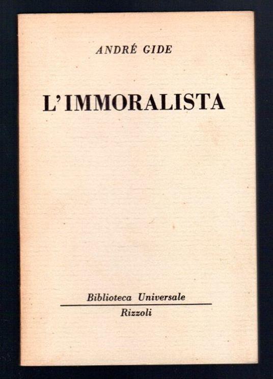 L' immoralista - André Gide - copertina
