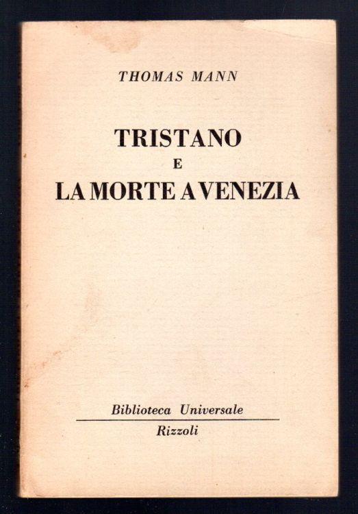 Tristano e la morte a Venezia - Thomas Mann - copertina