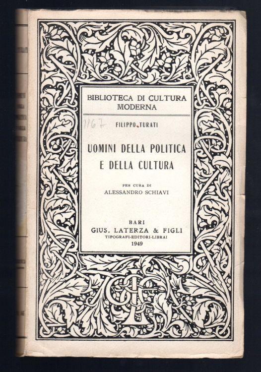 Uomini della politica e della cultura - Filippo Turati - copertina
