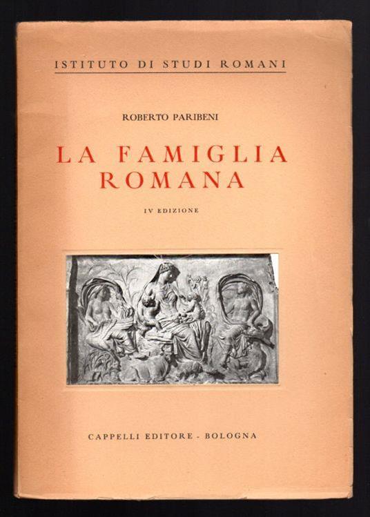 La famiglia romana - Roberto Paribeni - copertina