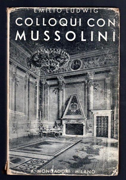 Colloqui con Mussolini - Emil Ludwig - copertina