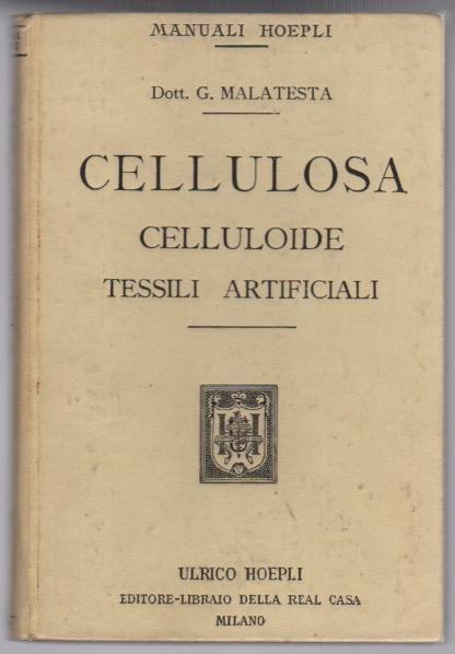 Cellulosa, celluloide, tessili artificiali - copertina