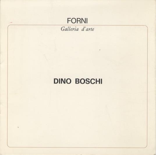 Dino Boschi - copertina