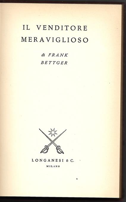 Il venditore meraviglioso - Frank Bettger - copertina