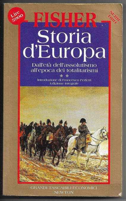 Storia d'Europa - Dall'età dell'assolutismo all'epoca dei totalitarismi - Tomo II - copertina