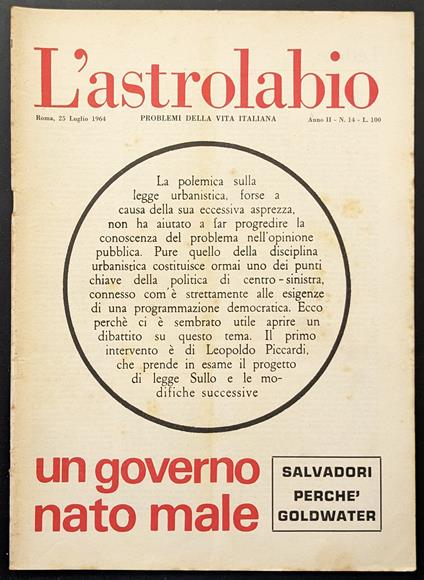 L' astrolabio 14 - copertina