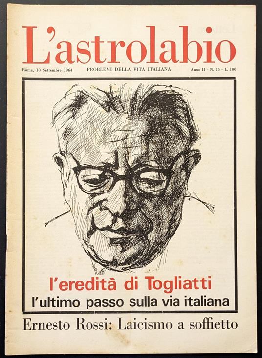 L' astrolabio 16 - copertina