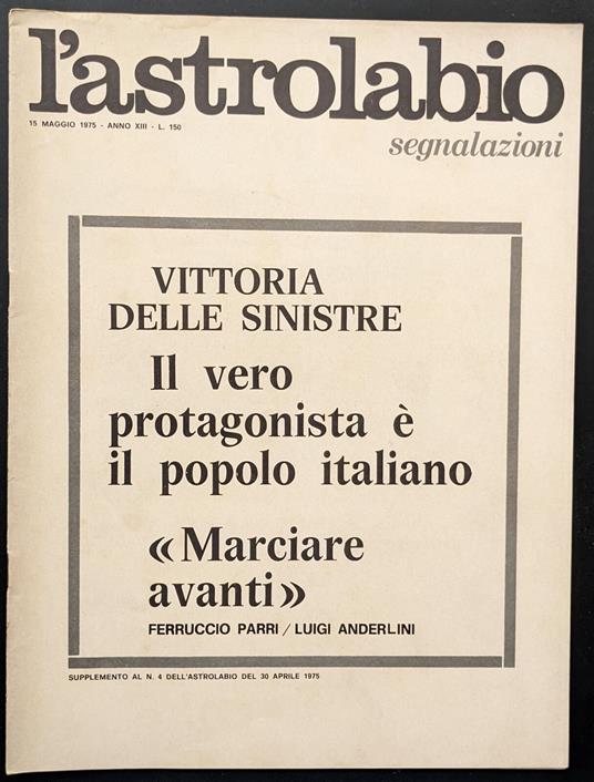 L' astrolabio. Segnalazioni - copertina
